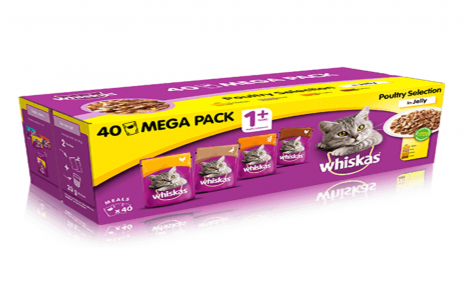 Whiskas Jelly Pouch For Adult Cats - 100g * 40!